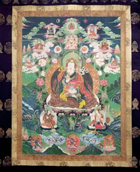 Padmasambhava Tanka, i.sz. 749 körül (festett ruha)